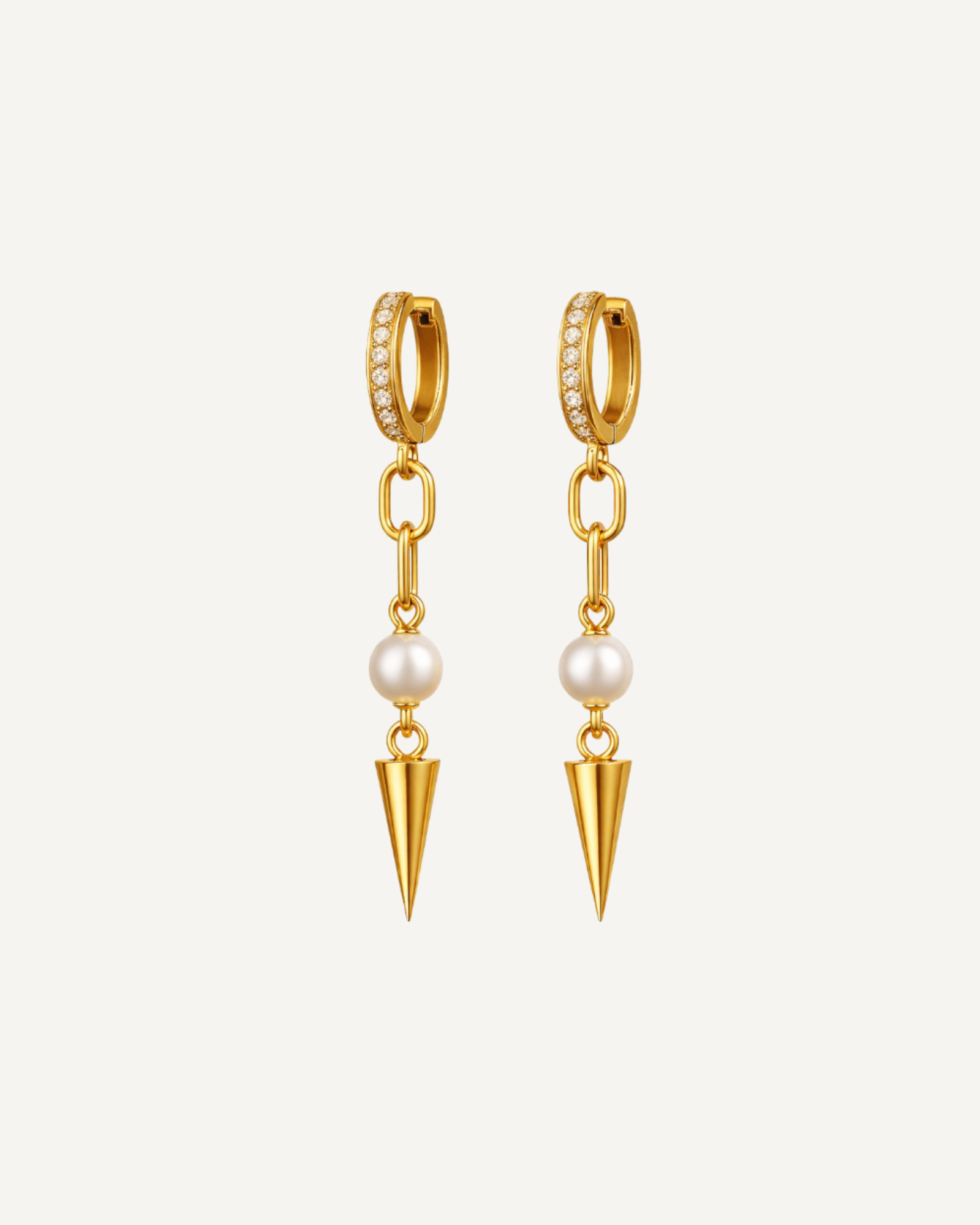 Pearl Spike Bold Earrings