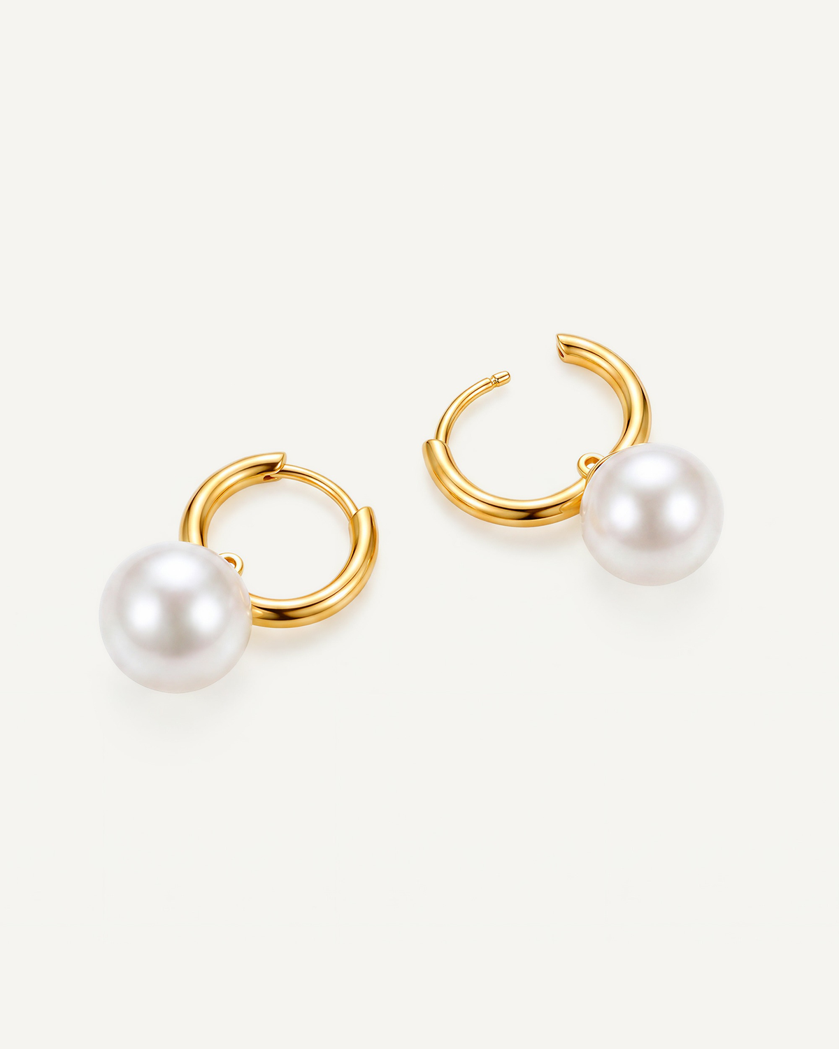 Pearl Hoop Earrings