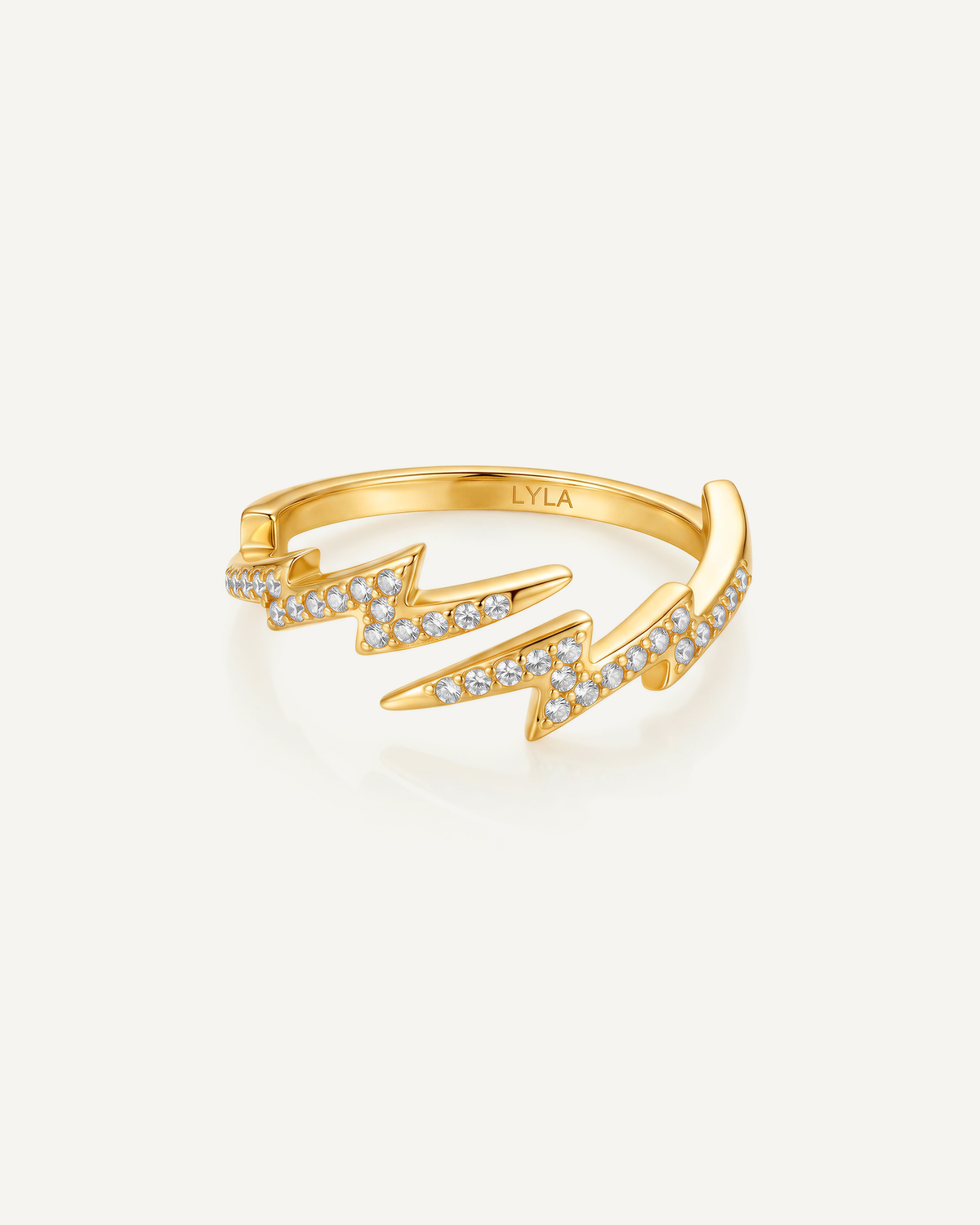 Dual Lightning Bolt Ring