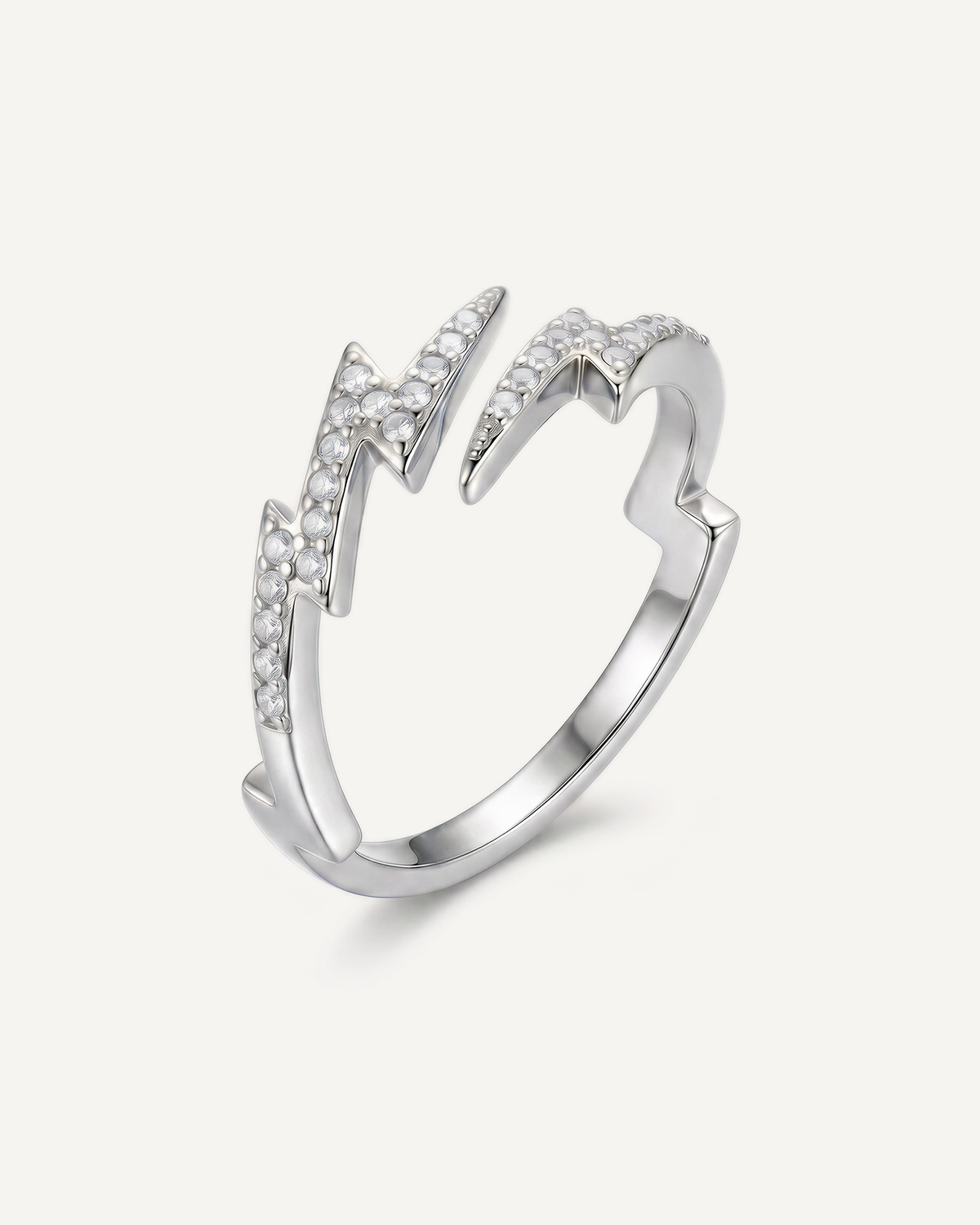 Dual Lightning Bolt Ring