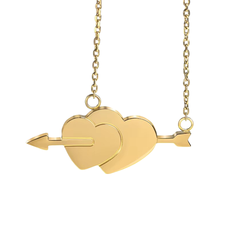 Twin Hearts Necklace