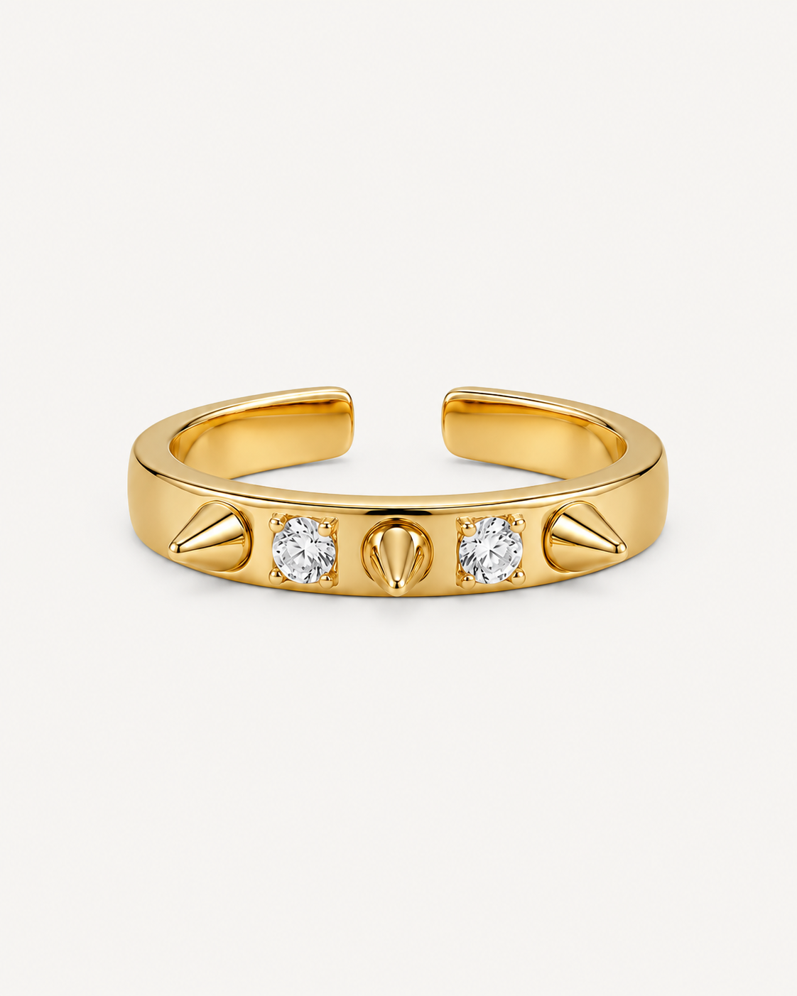 Edgy Elegance Single Ring