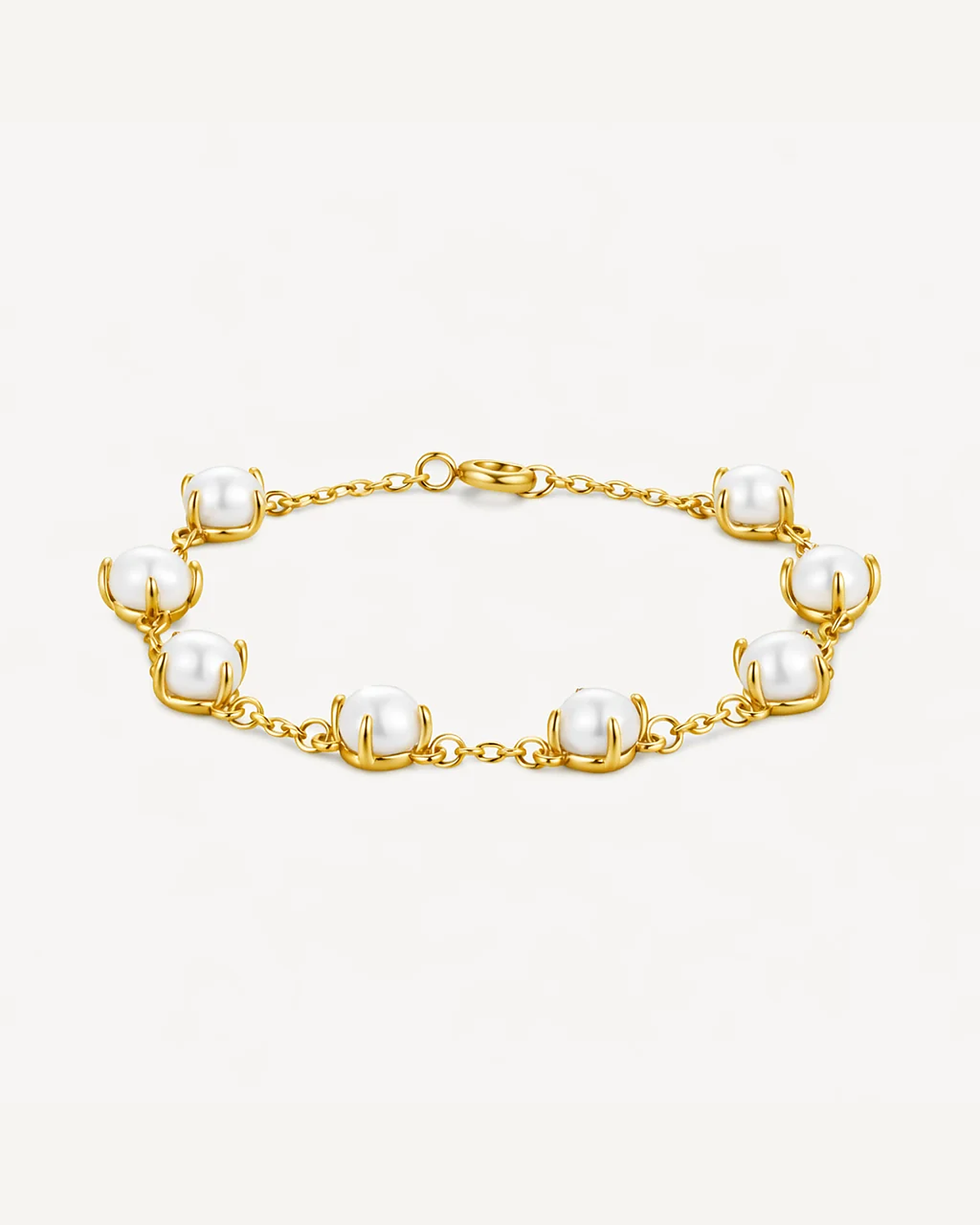 Pearl Fang Bracelet i gull sett fra siden