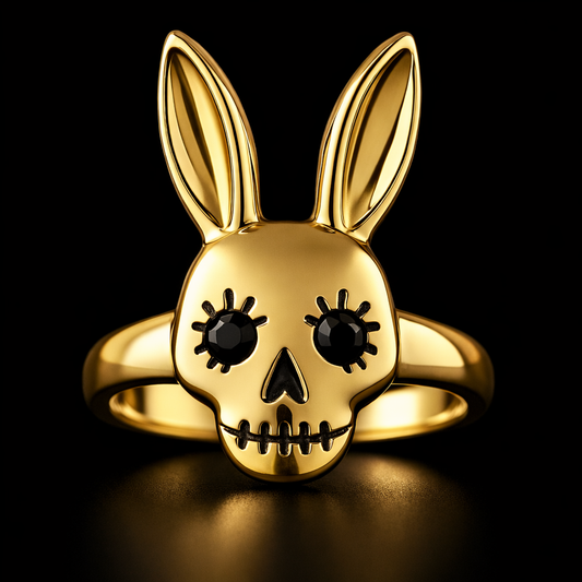 Bunny Skull Ring
