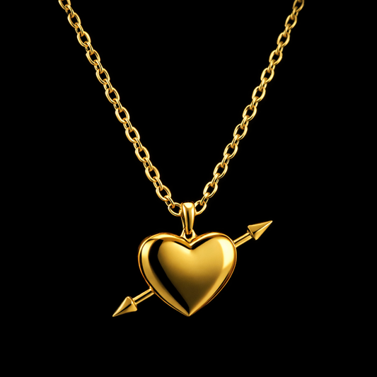 Studded Heart Necklace