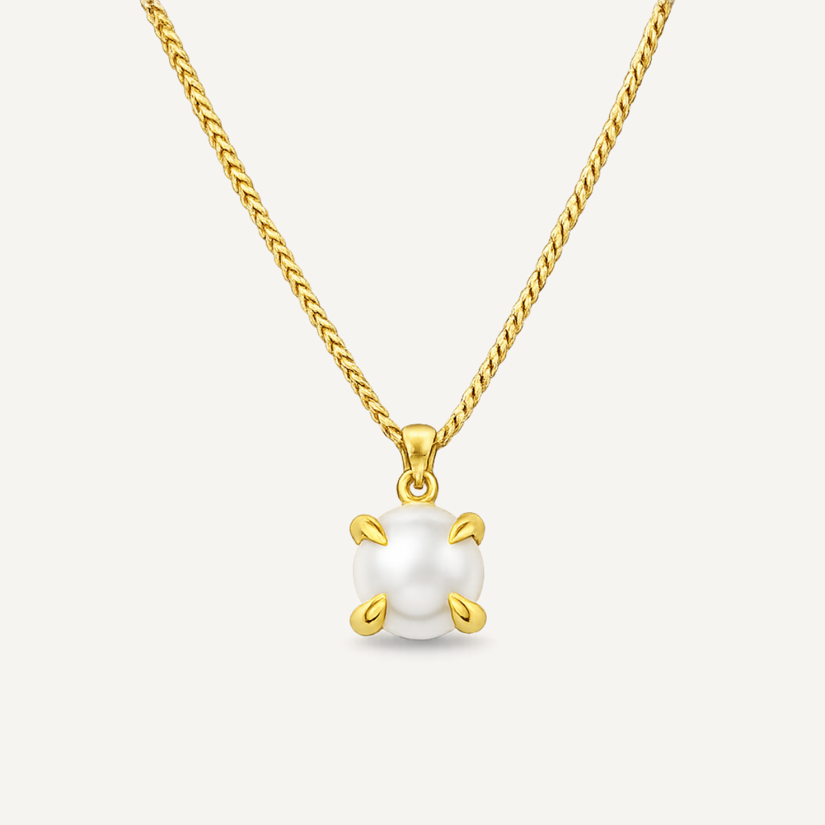 Pärlhalsband med fang