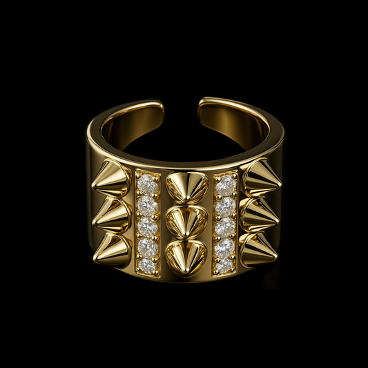 Edgy Elegance Ring