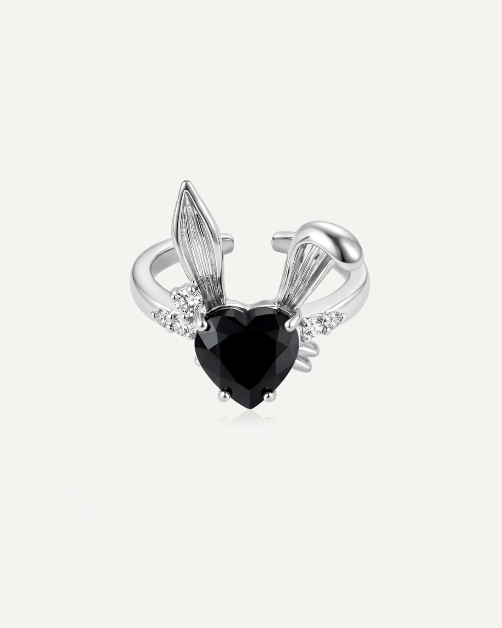 Noir Bunny Ring