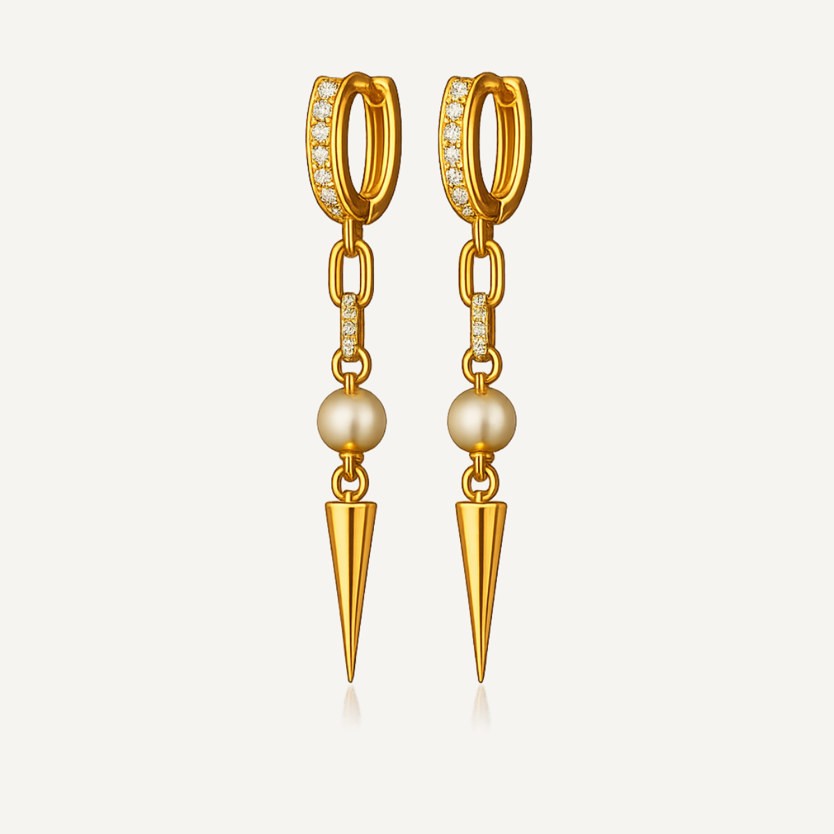 Pearl Spike Luxe Earrings