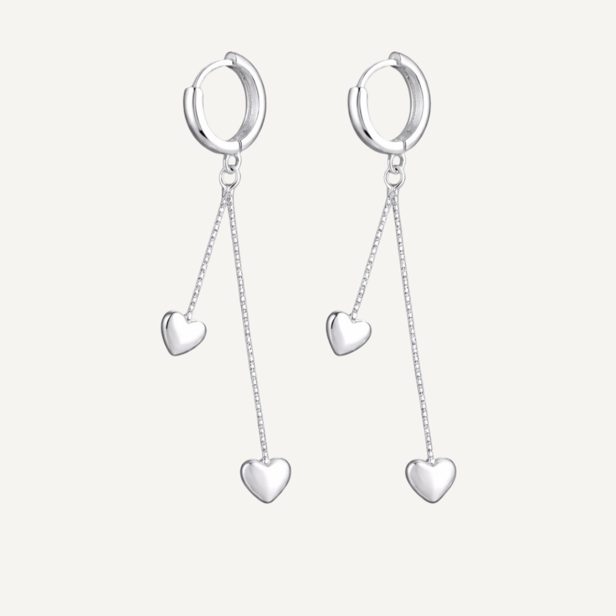 Heart Drop Earrings