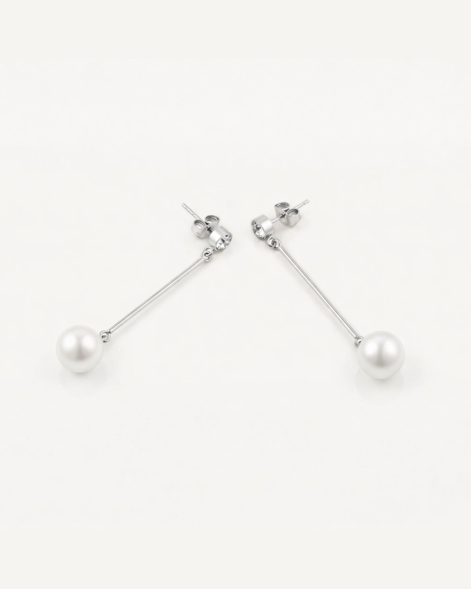Long Pearl Drop Earrings