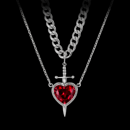 Heart & Dagger Necklace