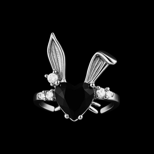 Noir Bunny Ring
