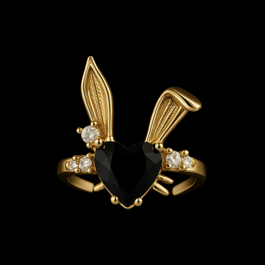 Noir Bunny Ring
