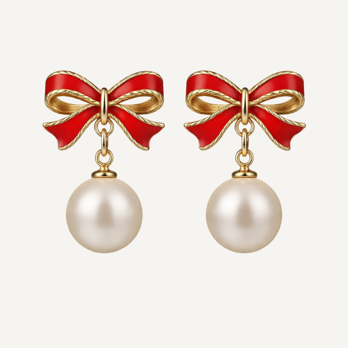 Bow Pearl Earrings