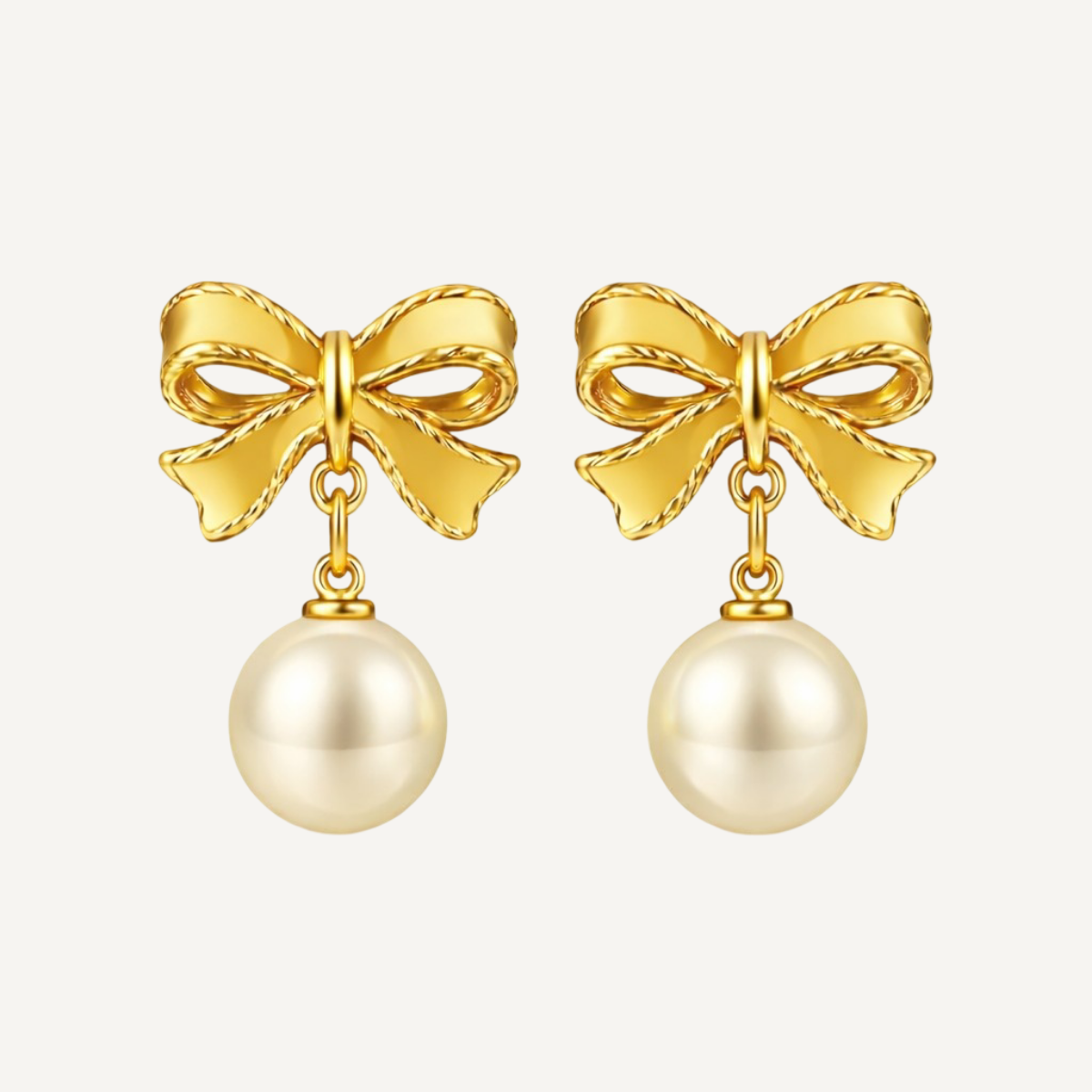Bow Pearl Earrings