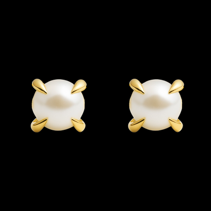 Pearl Fang Stud Earrings