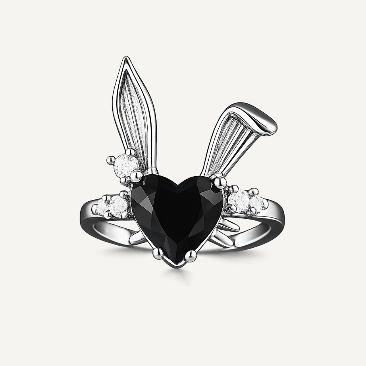 Noir Bunny Ring