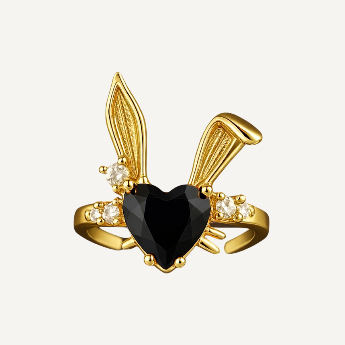 Noir Bunny Ring