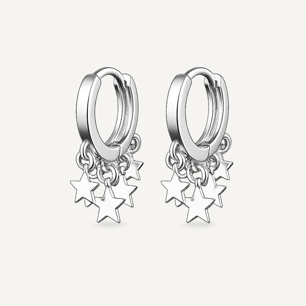 Örhängen med blinkande stjärna