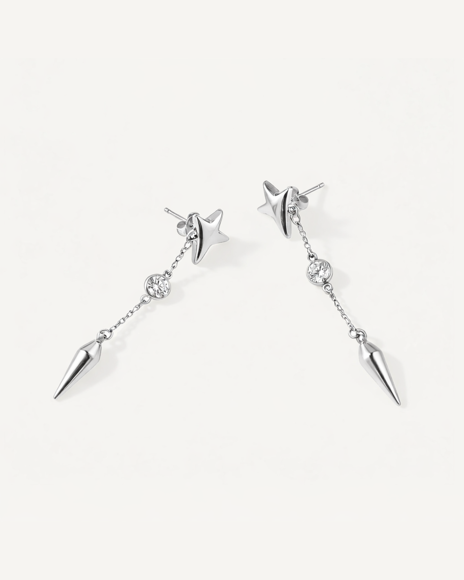 Star Spike Drop Earrings