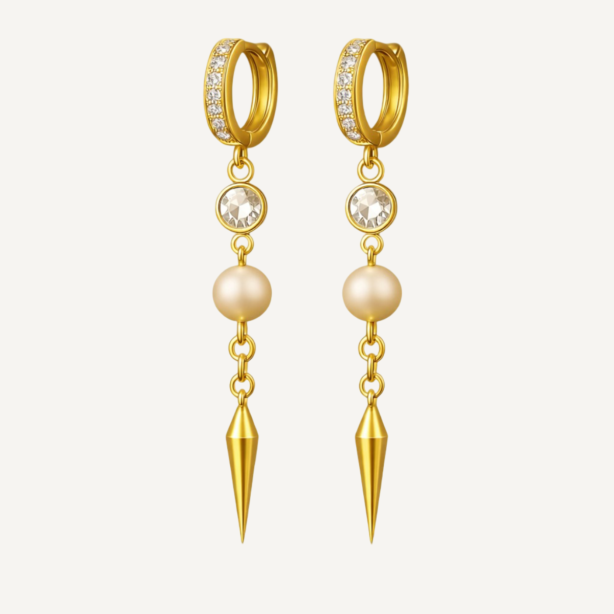 Pärlspike Flow Örhängen