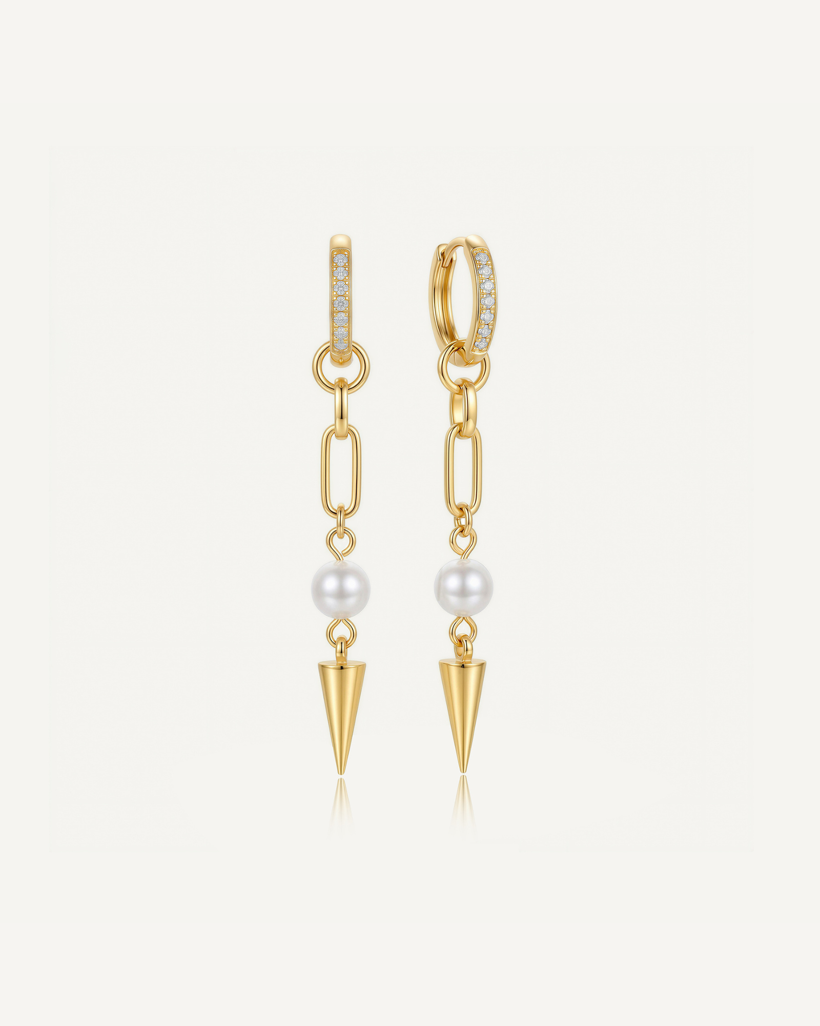 Pearl Spike Luxe Earrings