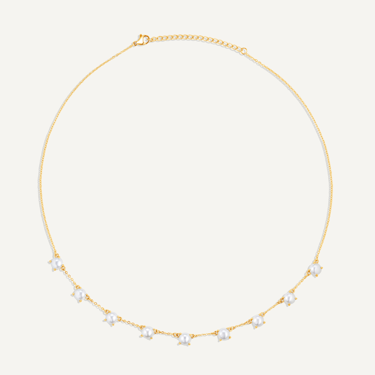 Pärlhalsband med Fang Grace-motiv