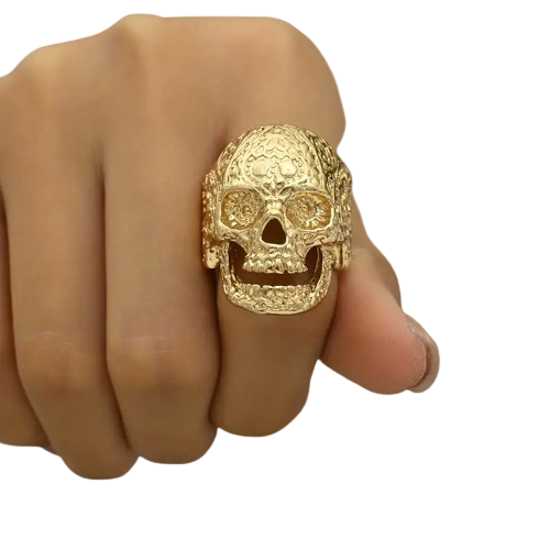 Golden Skull Ring