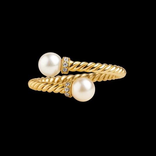 Pearl Twist Ring
