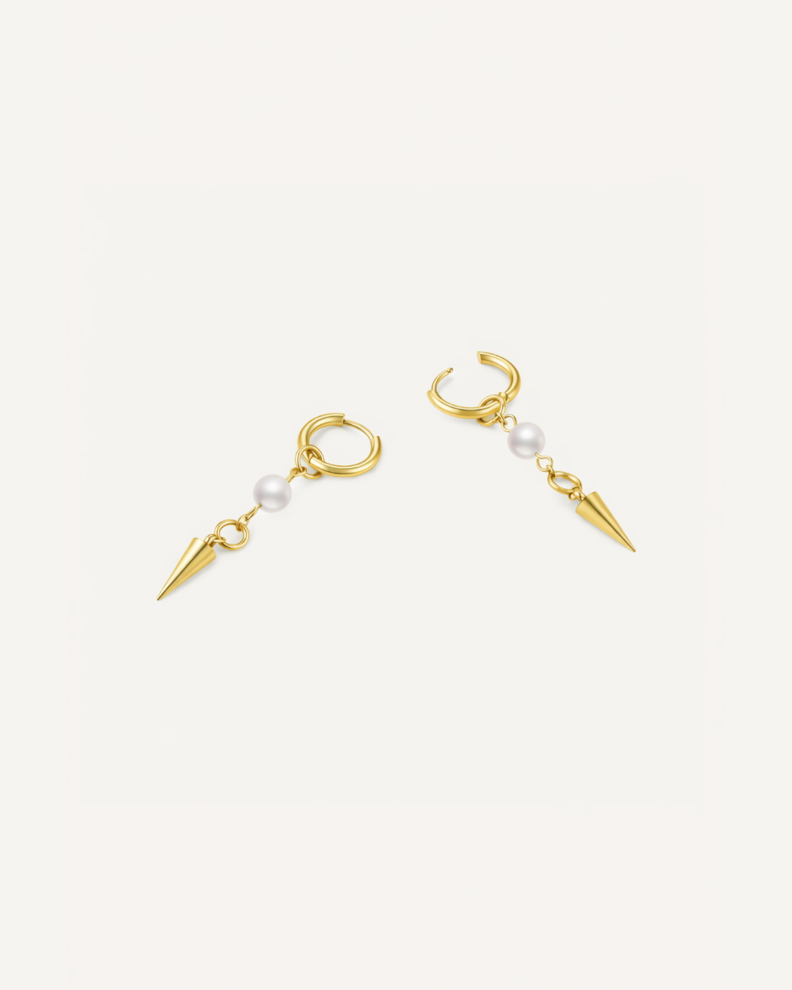 Pearl Spike Sleek Earrings