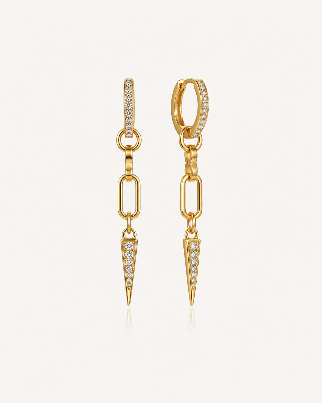 Chain Spike Earrings