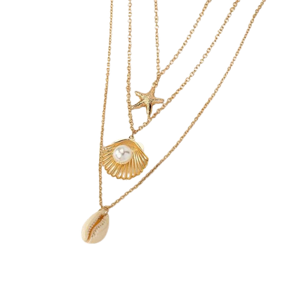 Golden Seashell Necklace