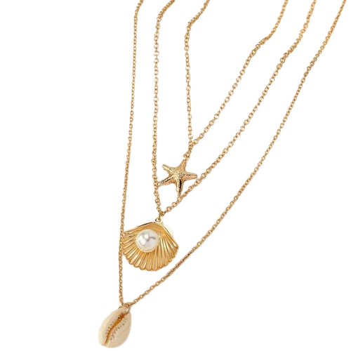 Golden Seashell Necklace