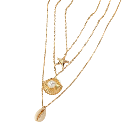 Golden Seashell Necklace