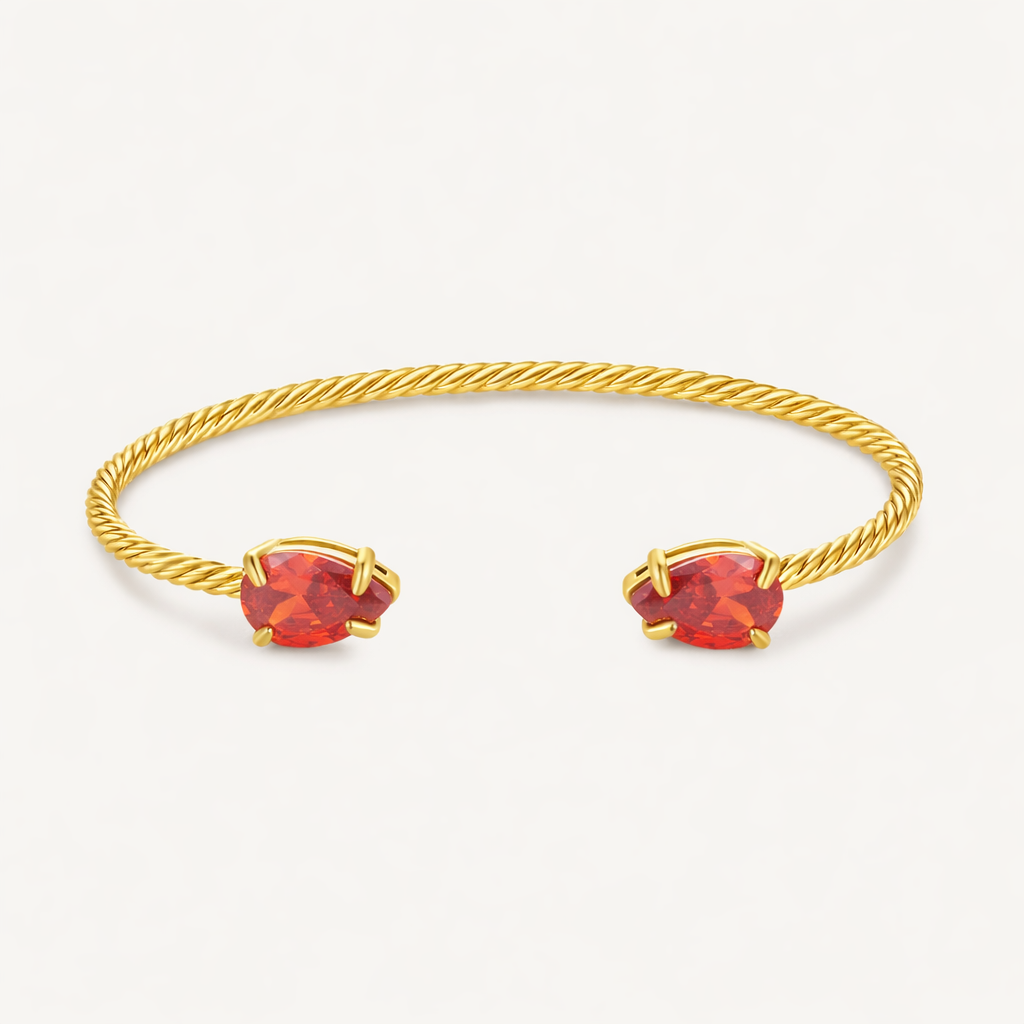 Ruby Twist Bracelet