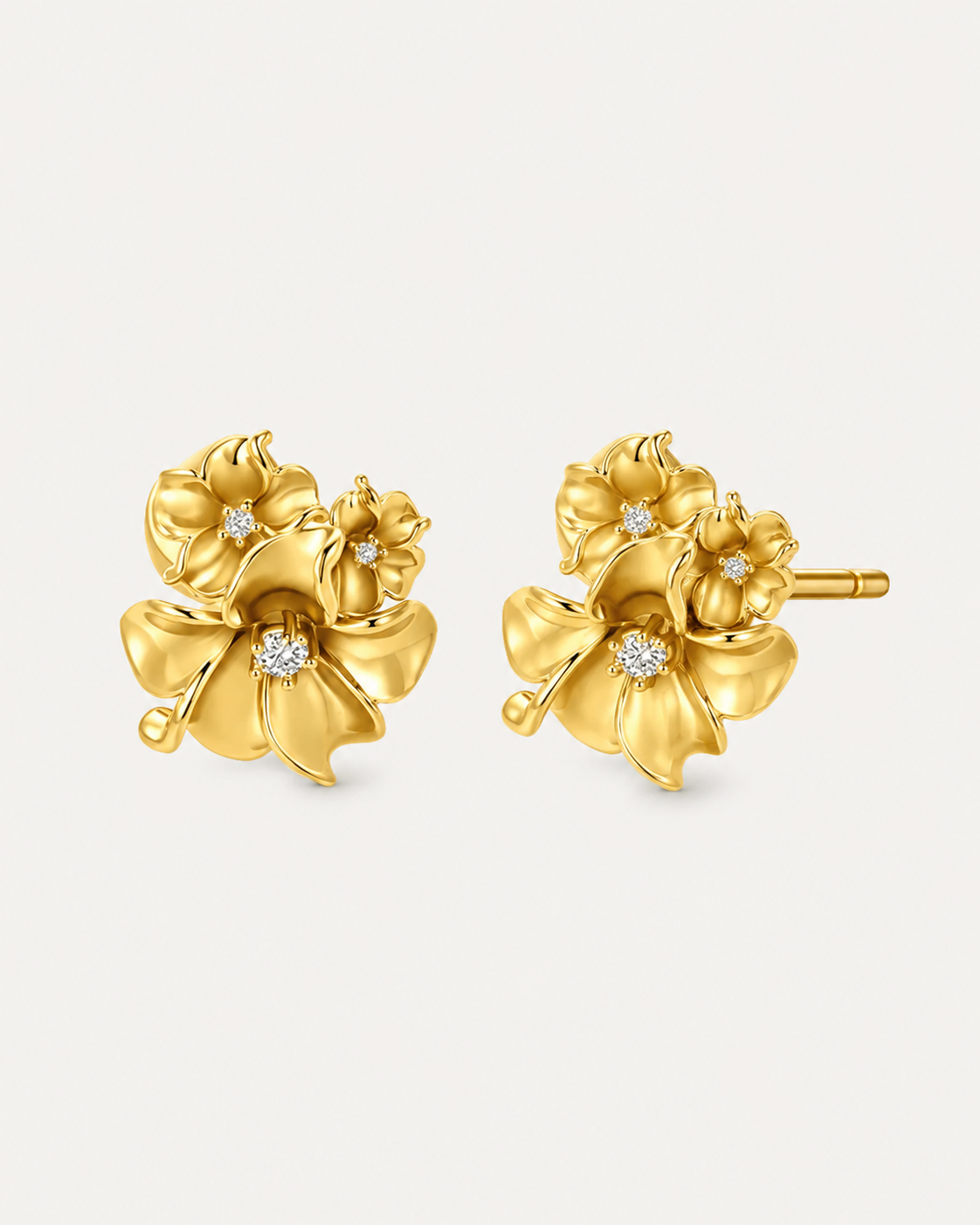 Trio Bloom Stud Earrings