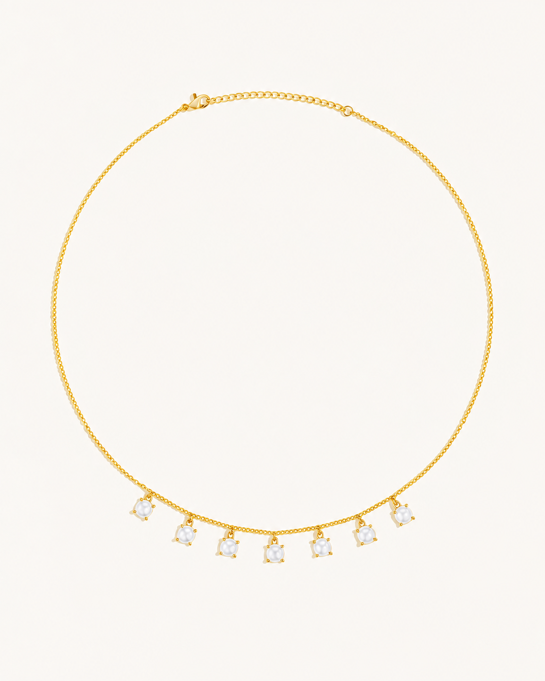 Pearl Fang Cascade Necklace