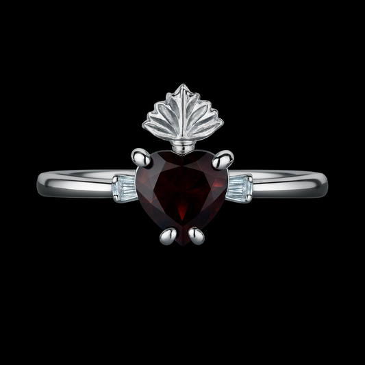 Heart Ruby Ring