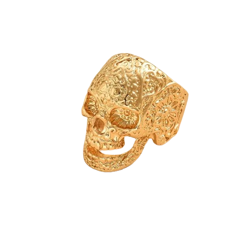 Golden Skull Ring