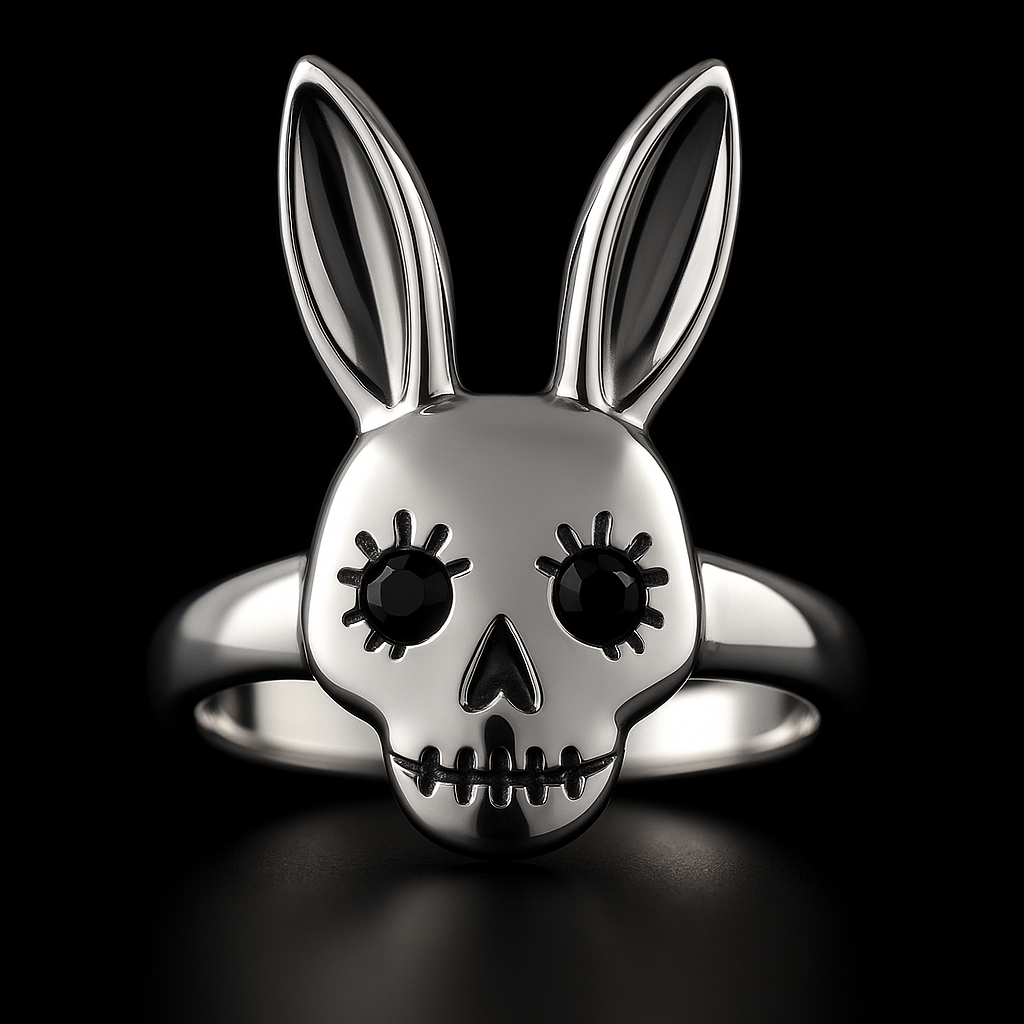 Bunny Skull Ring