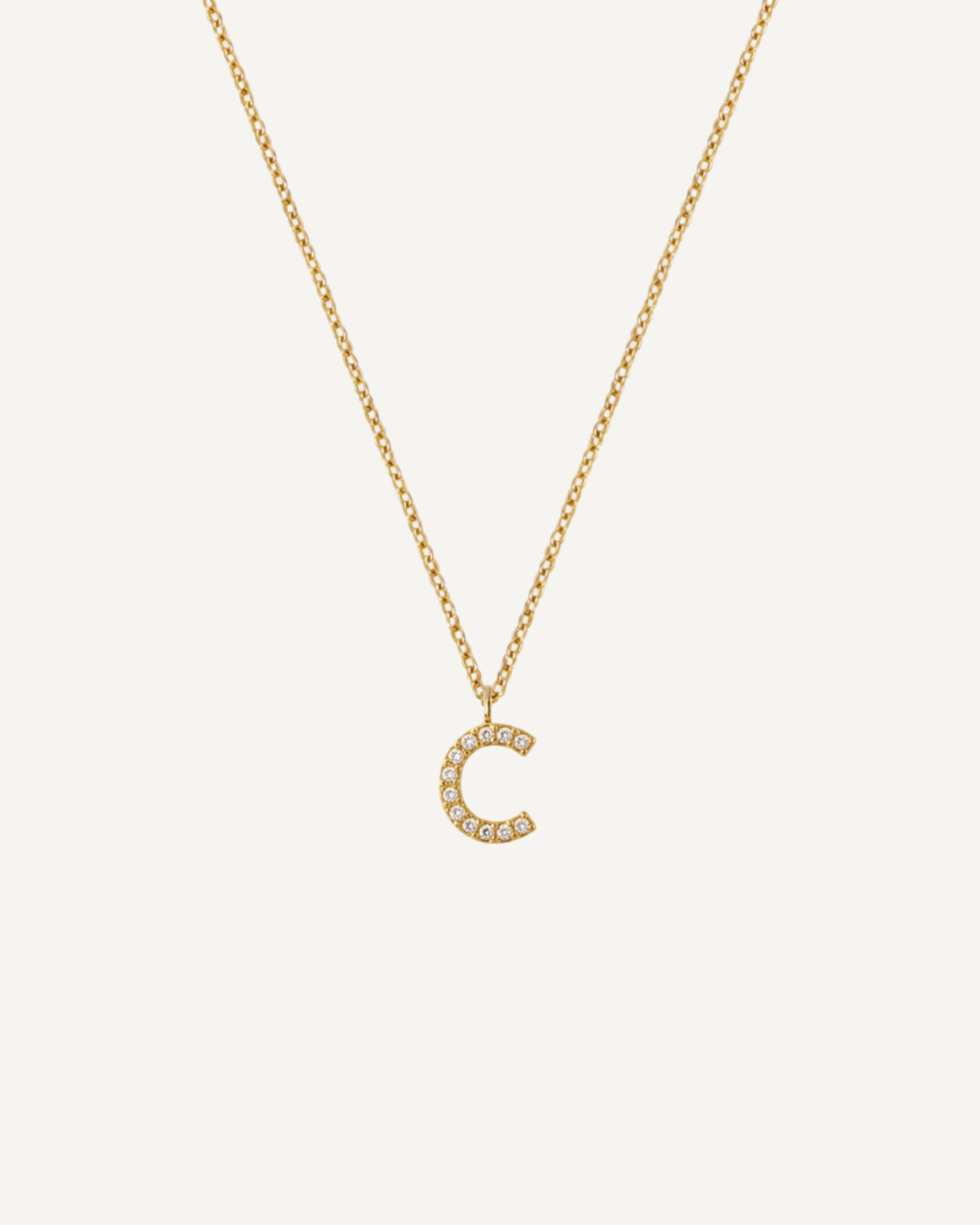 Initial Diamond Necklace