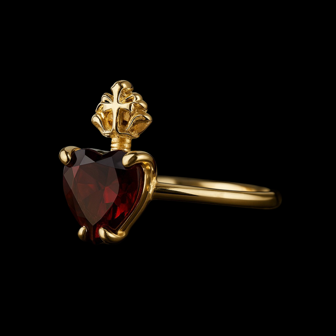 Heart Ruby Ring