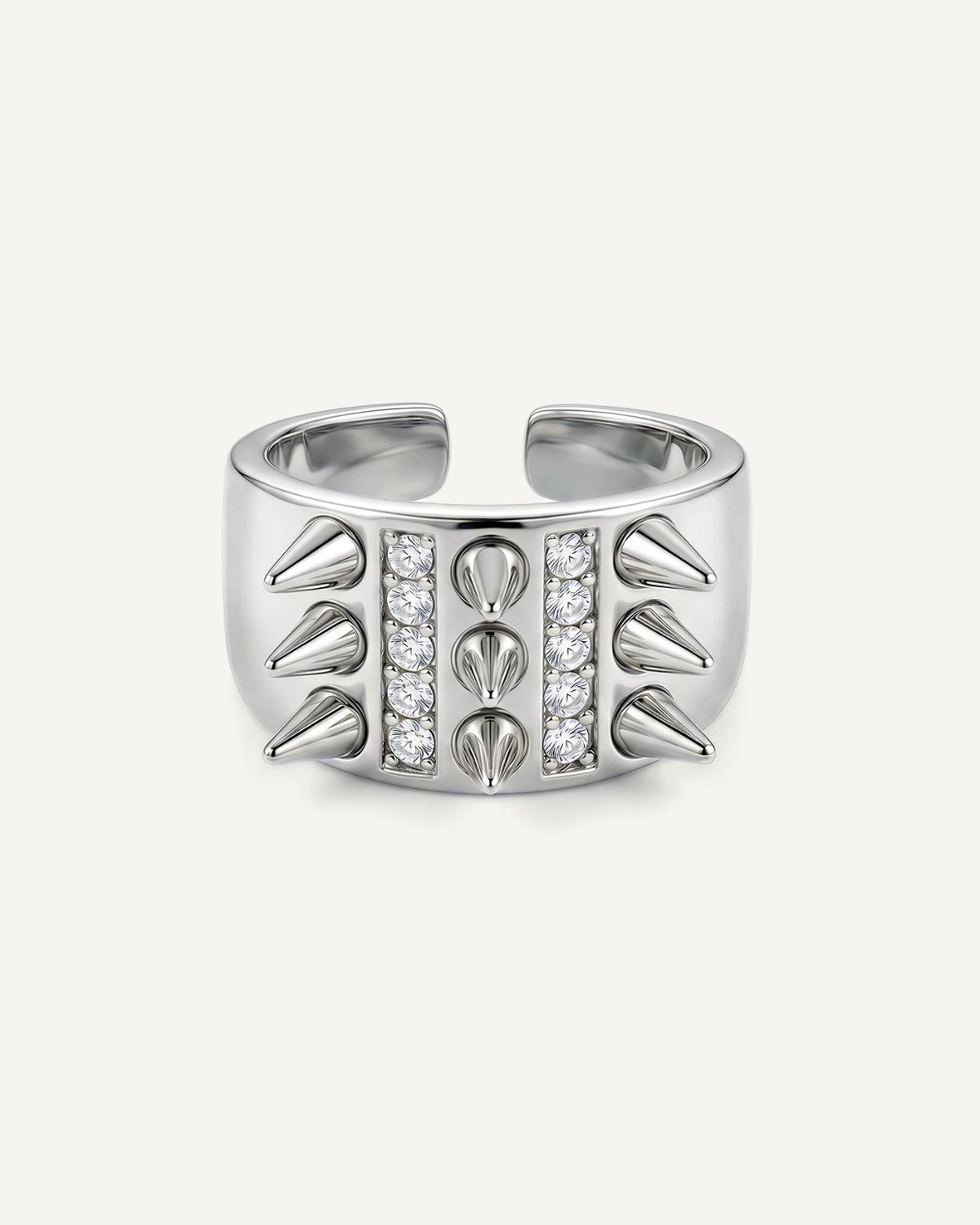 Edgy Elegance Ring