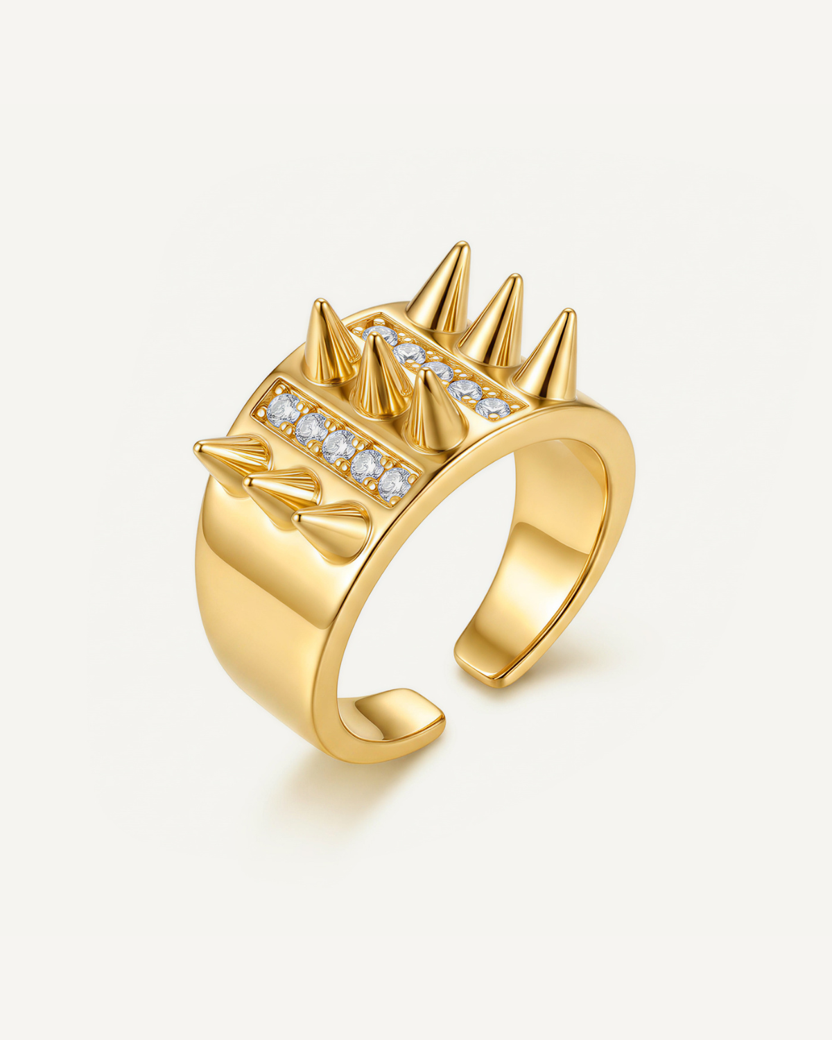 Edgy Elegance Ring