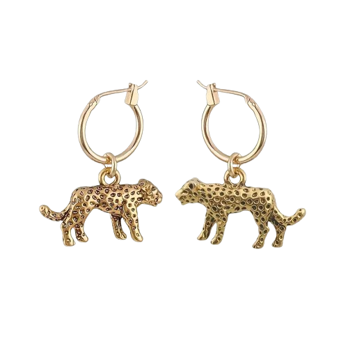 Leopard Hoop Earrings