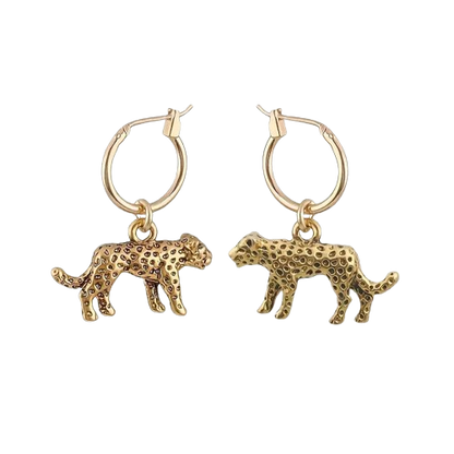 Leopard Hoop Earrings