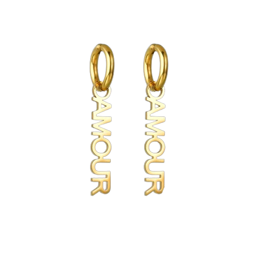 Amour Hoop Earrings