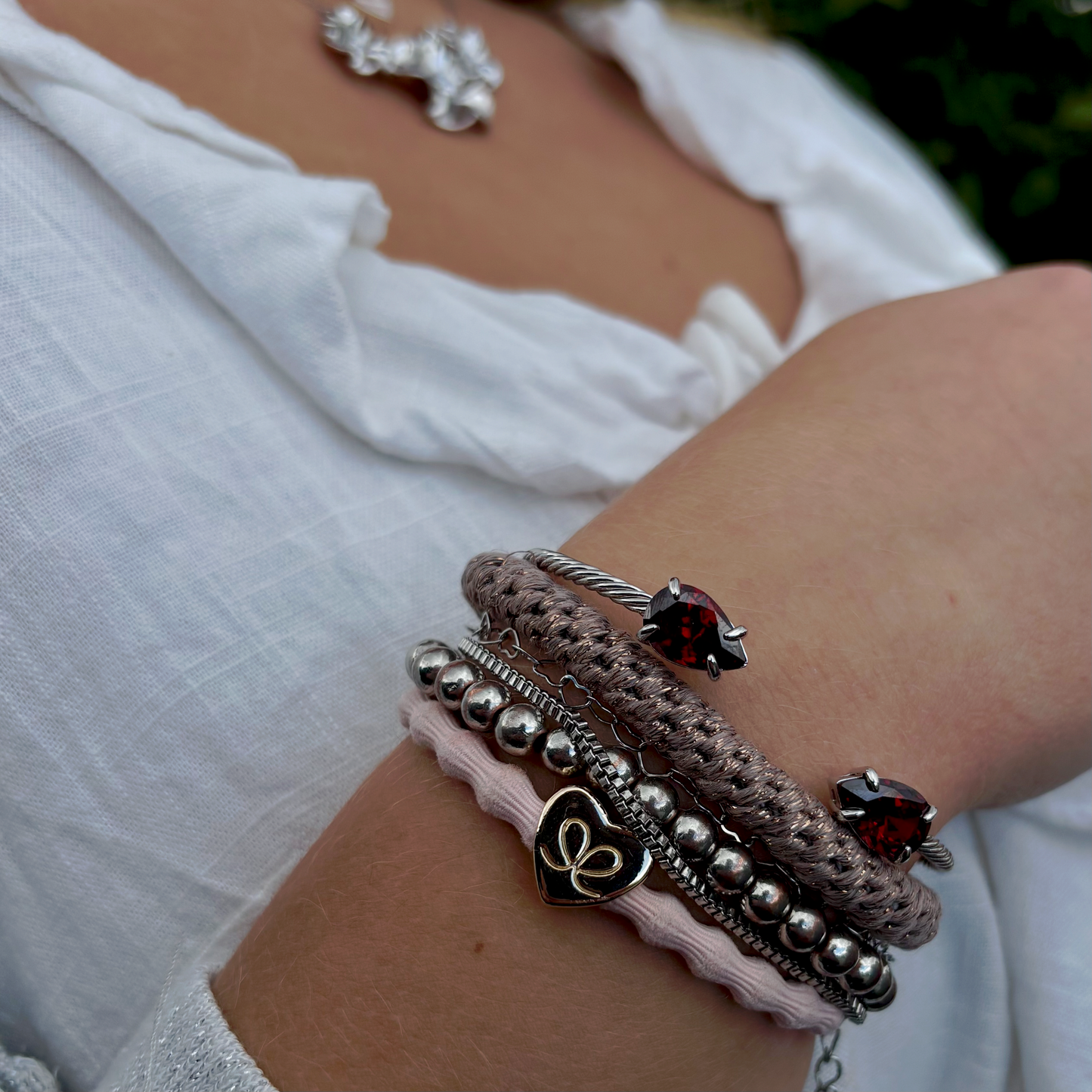 Ruby Twist Bracelet