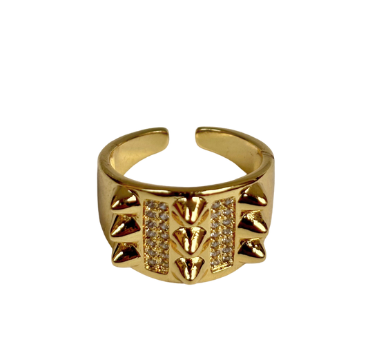 Edgy Elegance Ring